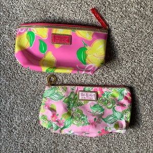 Two lily pulitzer toiletry bags